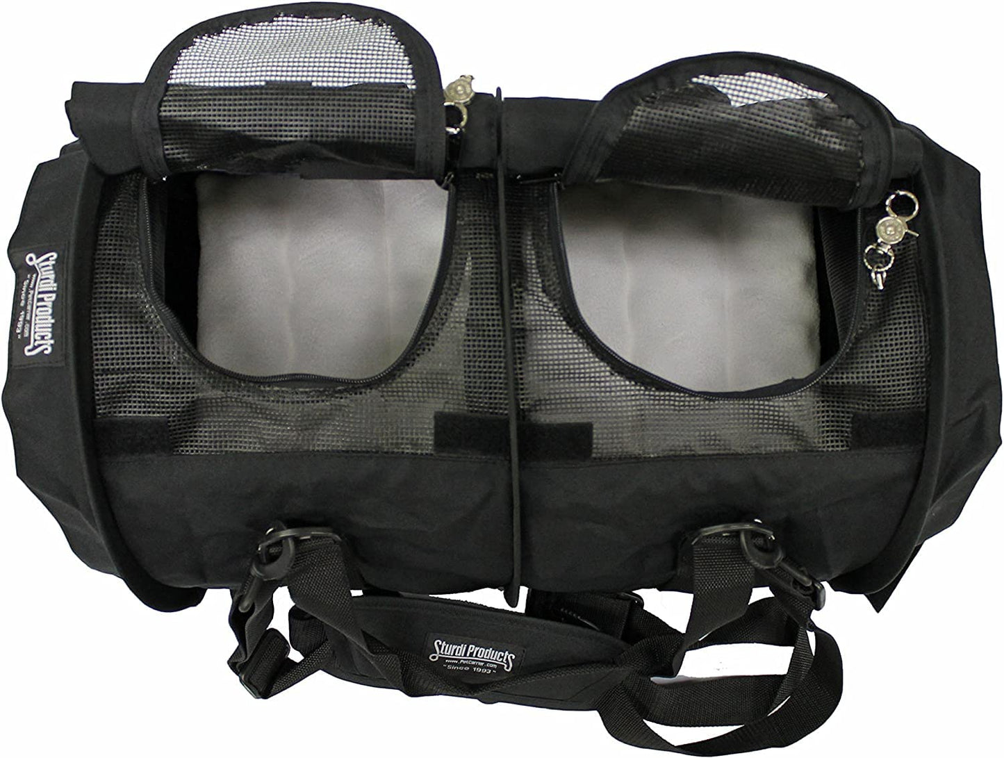 Pet Travel Carrier with Dual-Pet Compartments