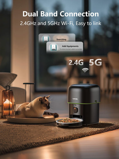 Automatic Pet Feeder with 180-Day Battery Life