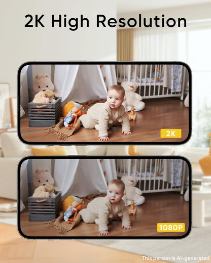 2K Pet Camera with Night Vision and Two-Way Audio
