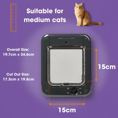 Microchip Cat Door with Secure Entry Access