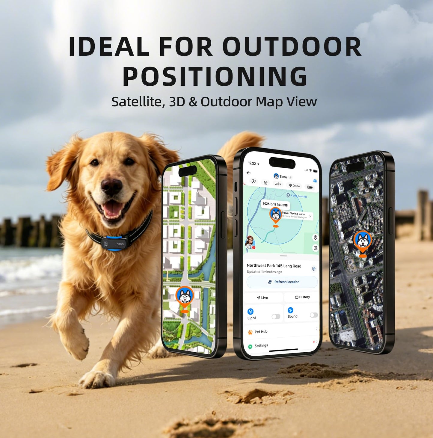 GPS Dog Tracker with Real-Time Location Monitoring