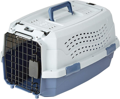 Plastic Pet Carrier with Secure Buckle Design