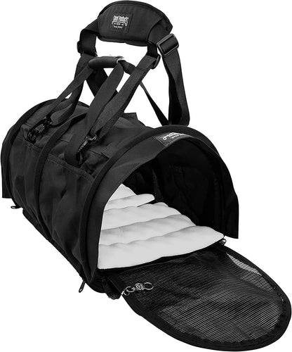 Pet Travel Carrier with Dual-Pet Compartments