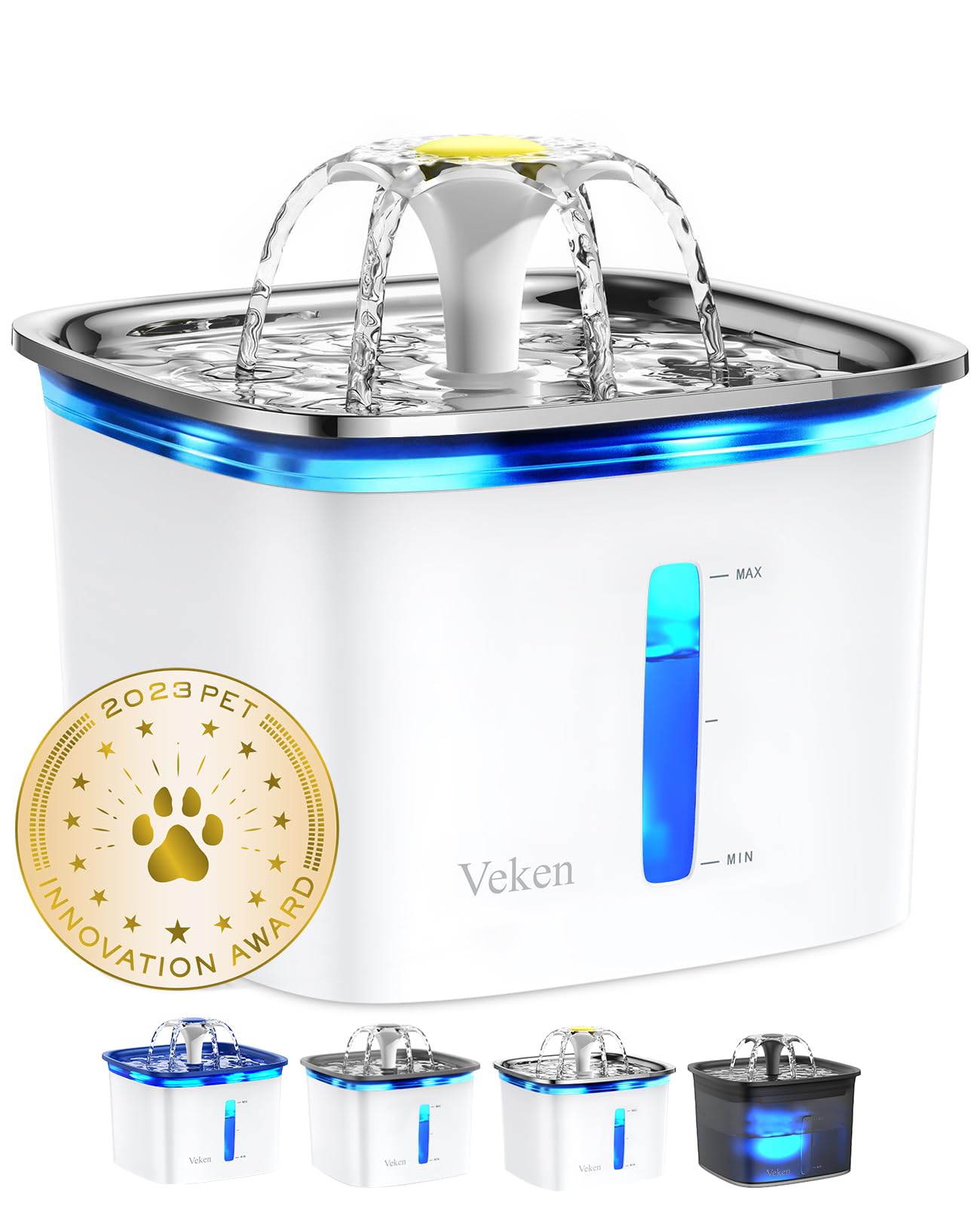 Pet Water Fountain with 2.8L Large Capacity