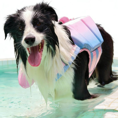 Dog Life Jacket with Rescue Handle and Secure Fit