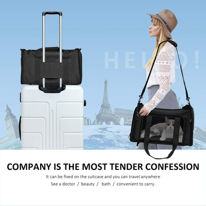 Soft-Sided Pet Carrier with Airline-Approved Design