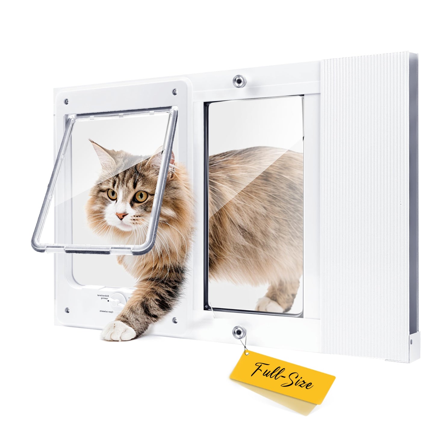 Cat Window Door with 4-Way Locking and Safety Lock