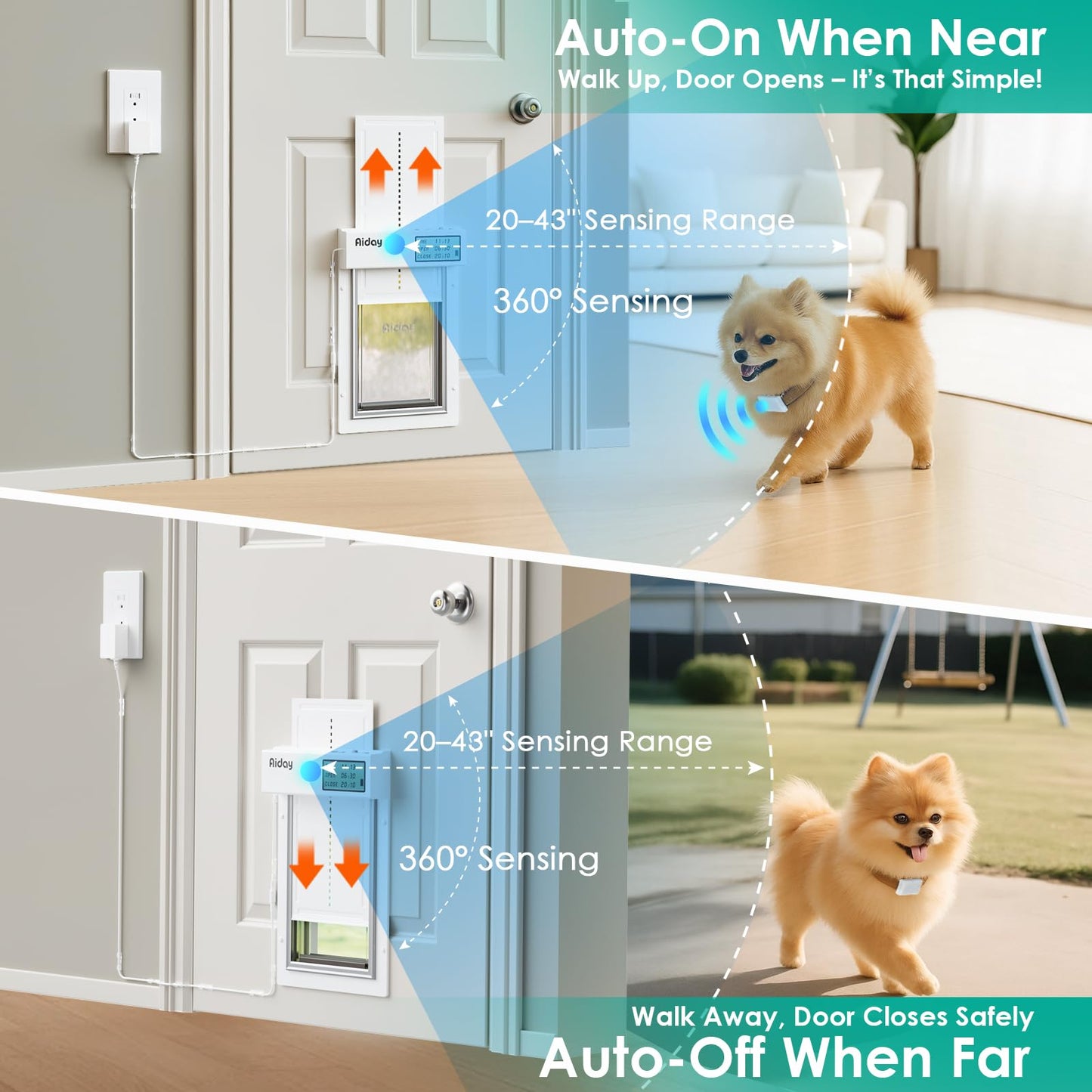 Automatic Dog Door with Smart Sensor Access