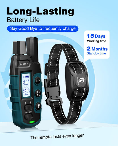 Dog Training Collar with Long-Range Remote Control