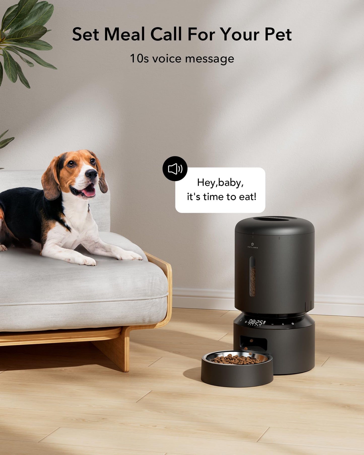 Automatic Pet Feeder with Dual Stainless Steel Bowls