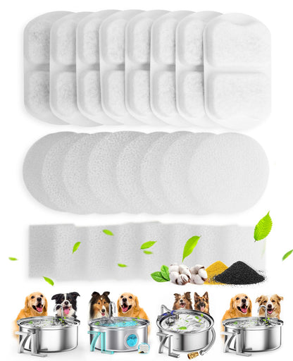 Dog Water Fountain with 7L Large Capacity