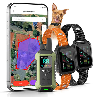 Smart GPS Dog Fence with Remote Training Control