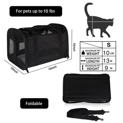 Airline-Approved Pet Carrier with Breathable Design