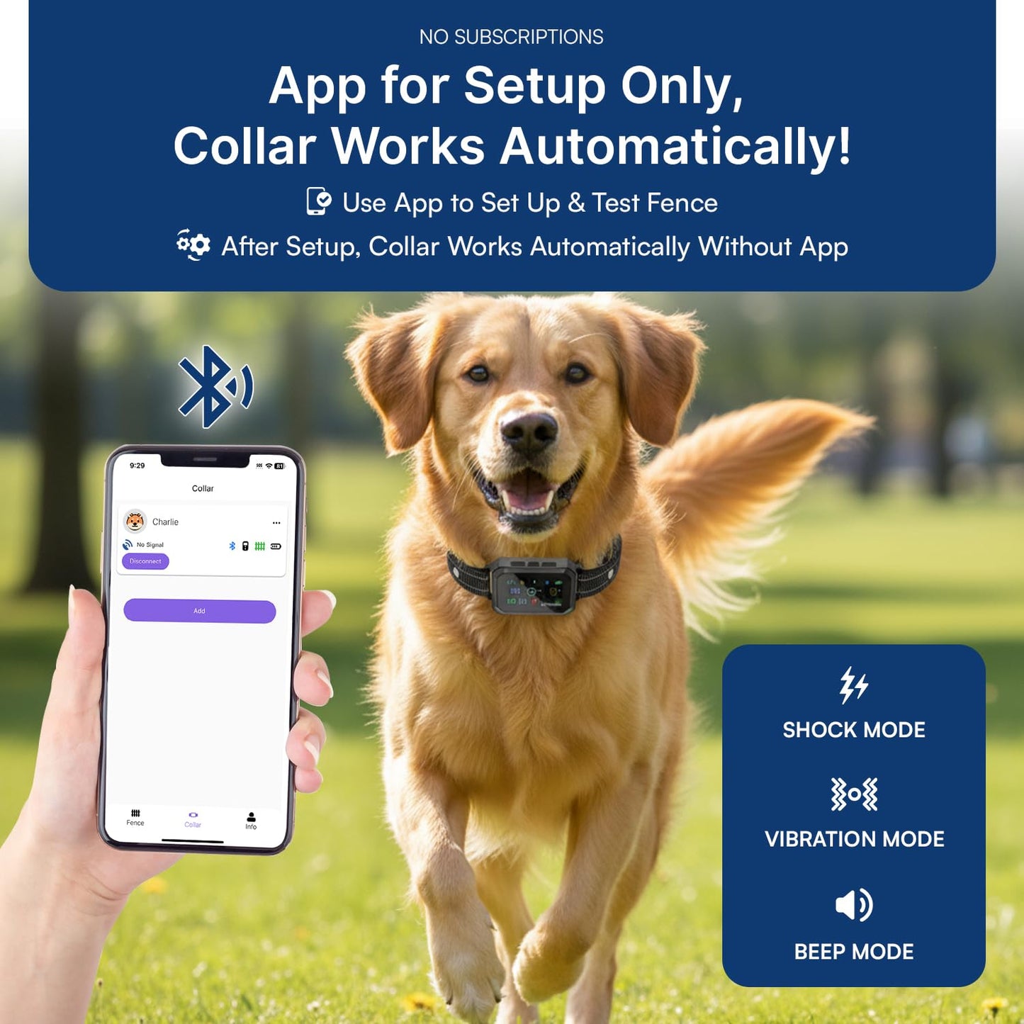 Smart GPS Dog Fence with Remote Training Control