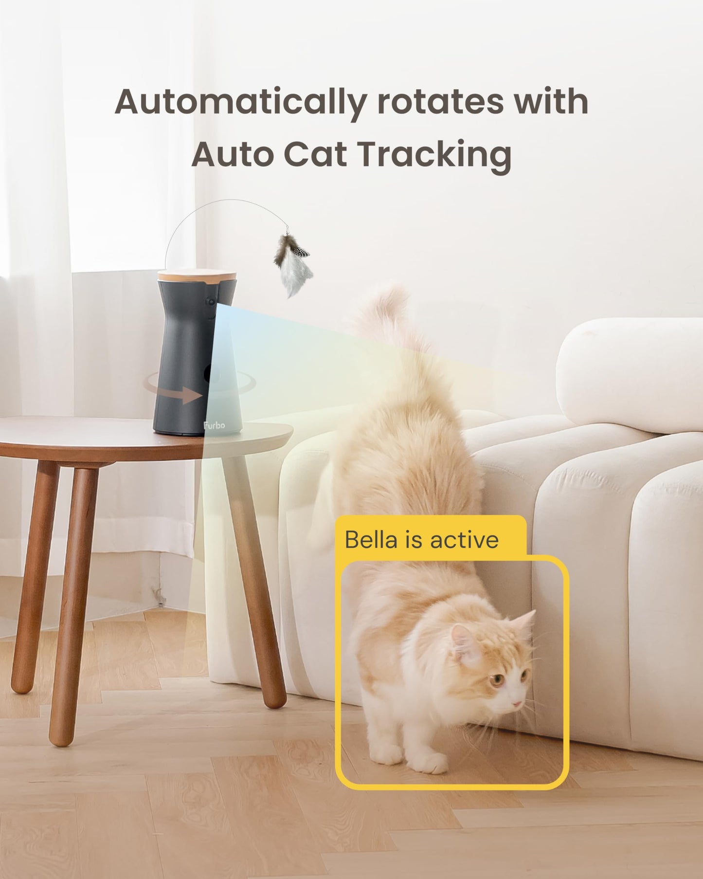 360° Pet Camera with AI Alerts and Two-Way Audio