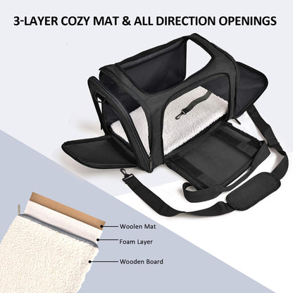 Soft-Sided Pet Carrier with Airline-Approved Design