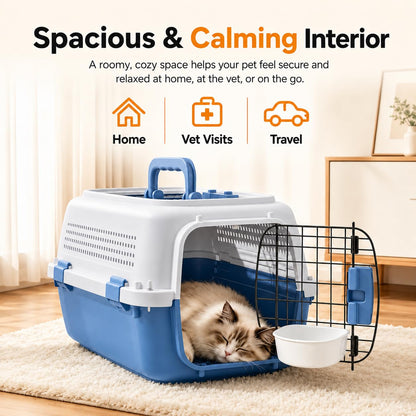 Hard Shell Pet Carrier with Dual-Entry Design