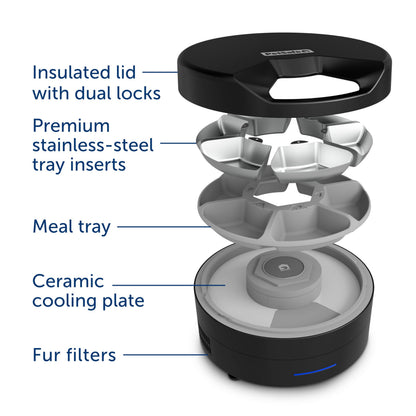 Automatic Wet Food Feeder with Refrigerated Storage