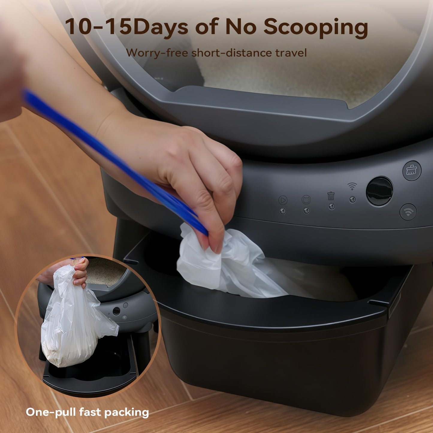 Self-Cleaning Litter Box with Smart Auto Cleaning