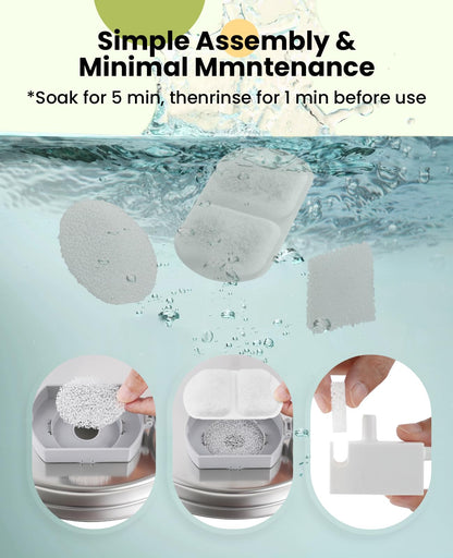 Dog Water Fountain with 7L Large Capacity
