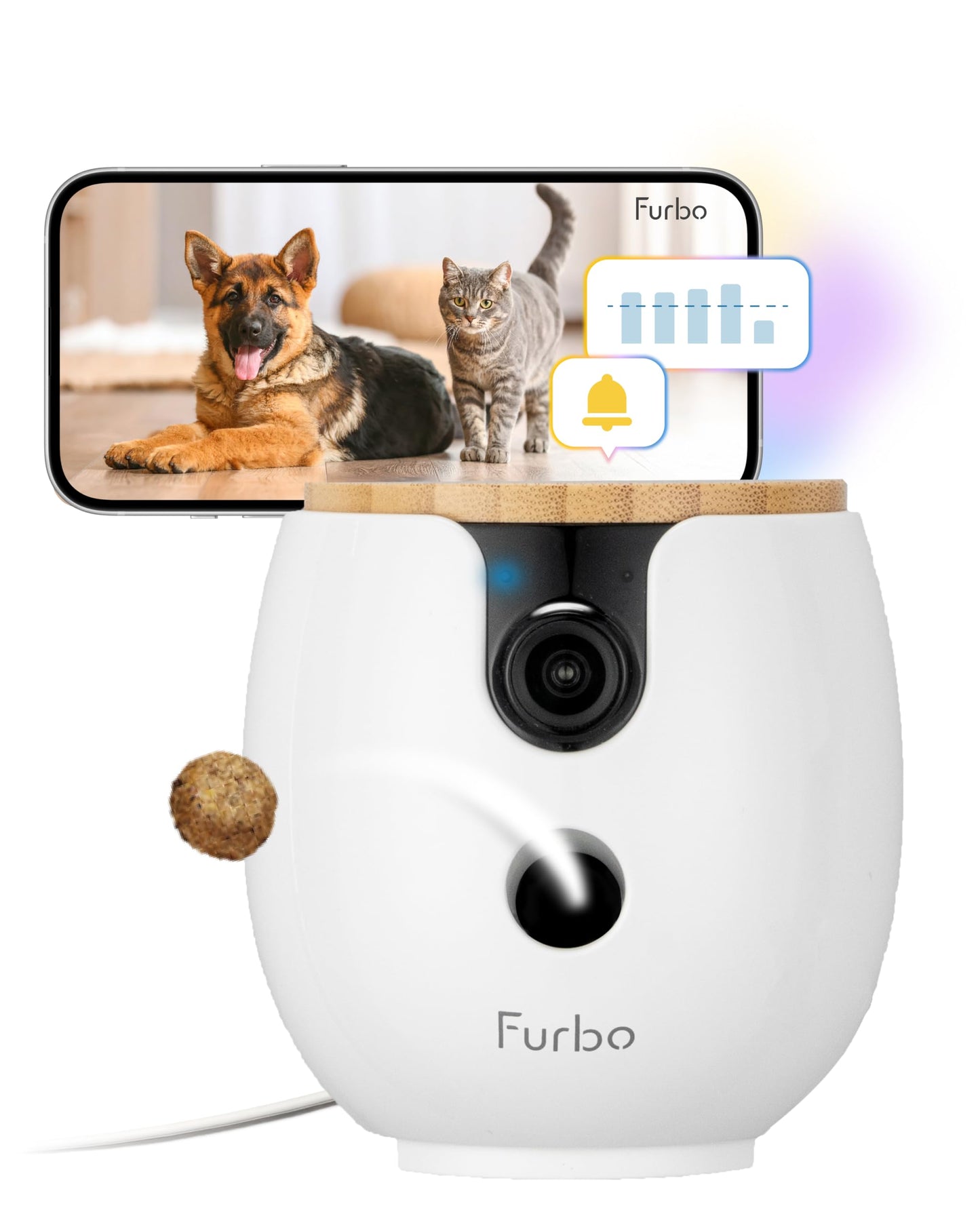 360° Pet Camera with AI Alerts and Two-Way Audio