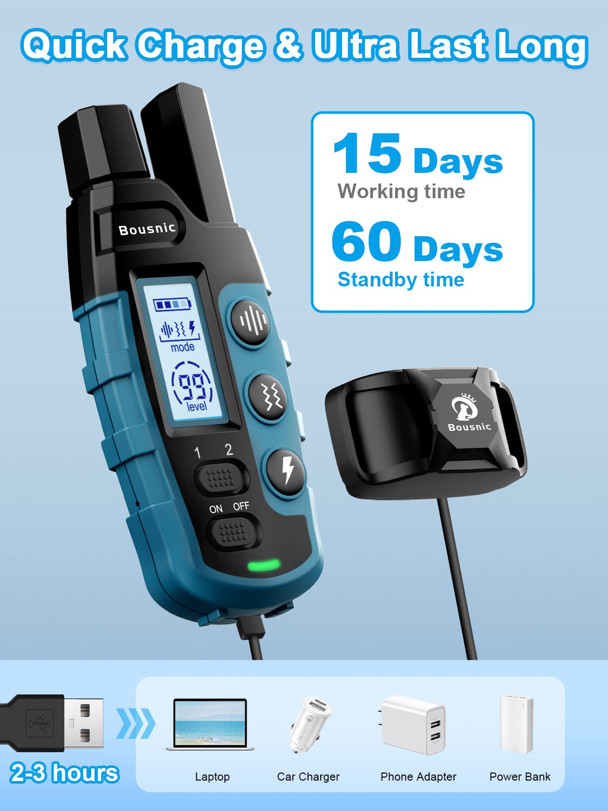 Dog Training Collar for 2 Dogs with 3300FT Remote
