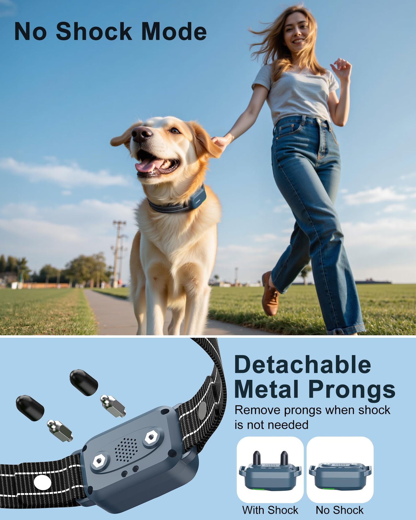 Dog Training Collar with 4500FT Remote Control