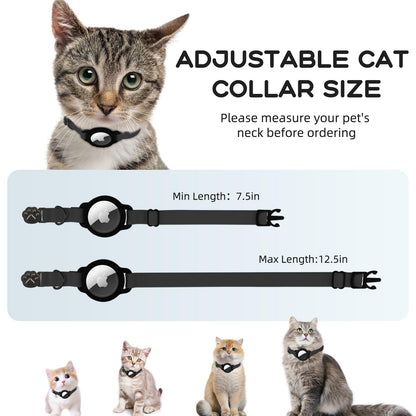 Cat Collar with Flexible Elastic Safety Band