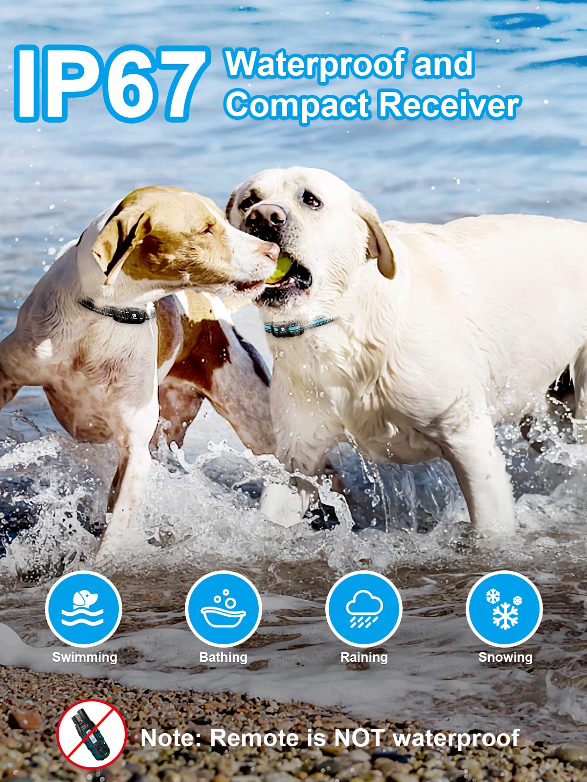 Dog Training Collar for 2 Dogs with 3300FT Remote