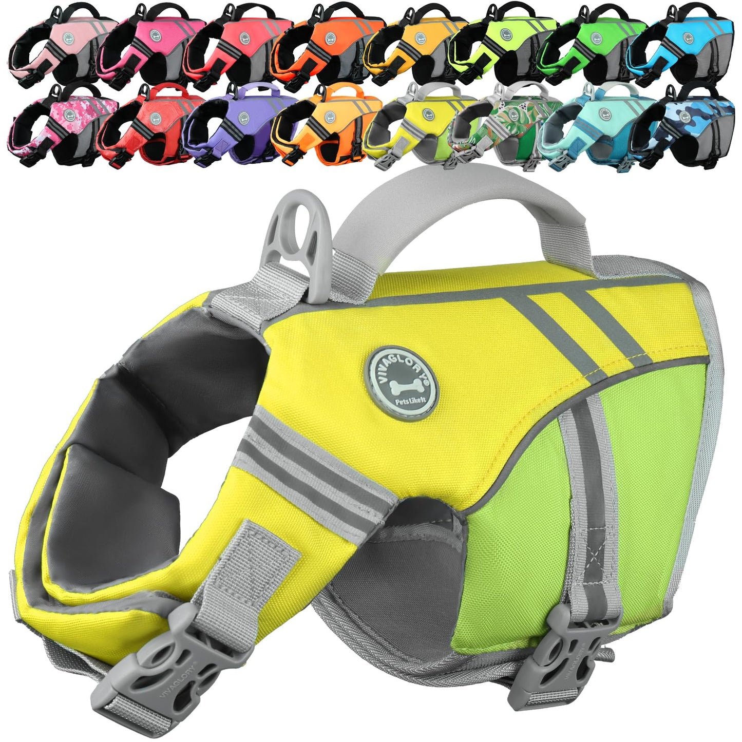 Dog Life Jacket with Sporty Lightweight Design