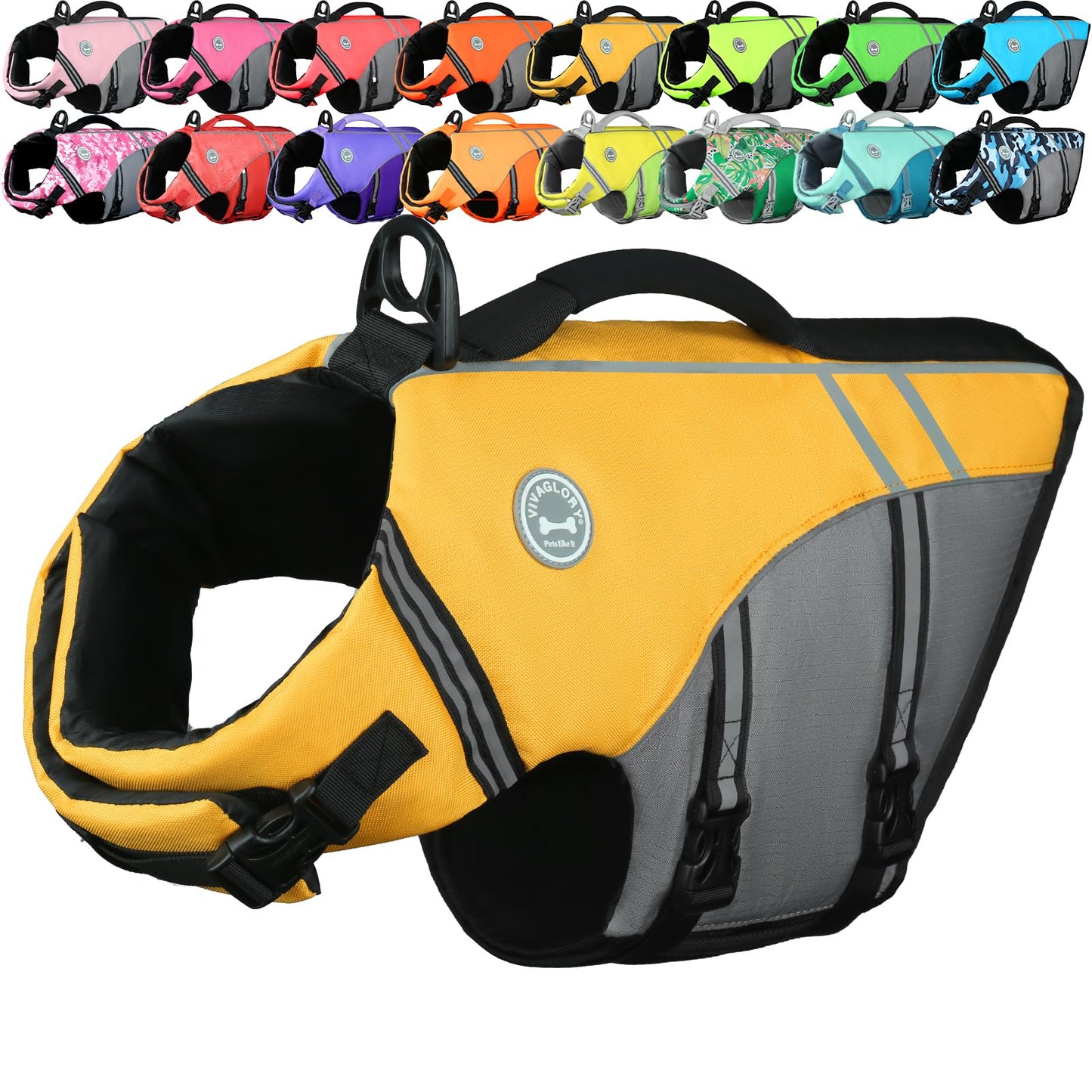 Dog Life Jacket with Sporty Lightweight Design