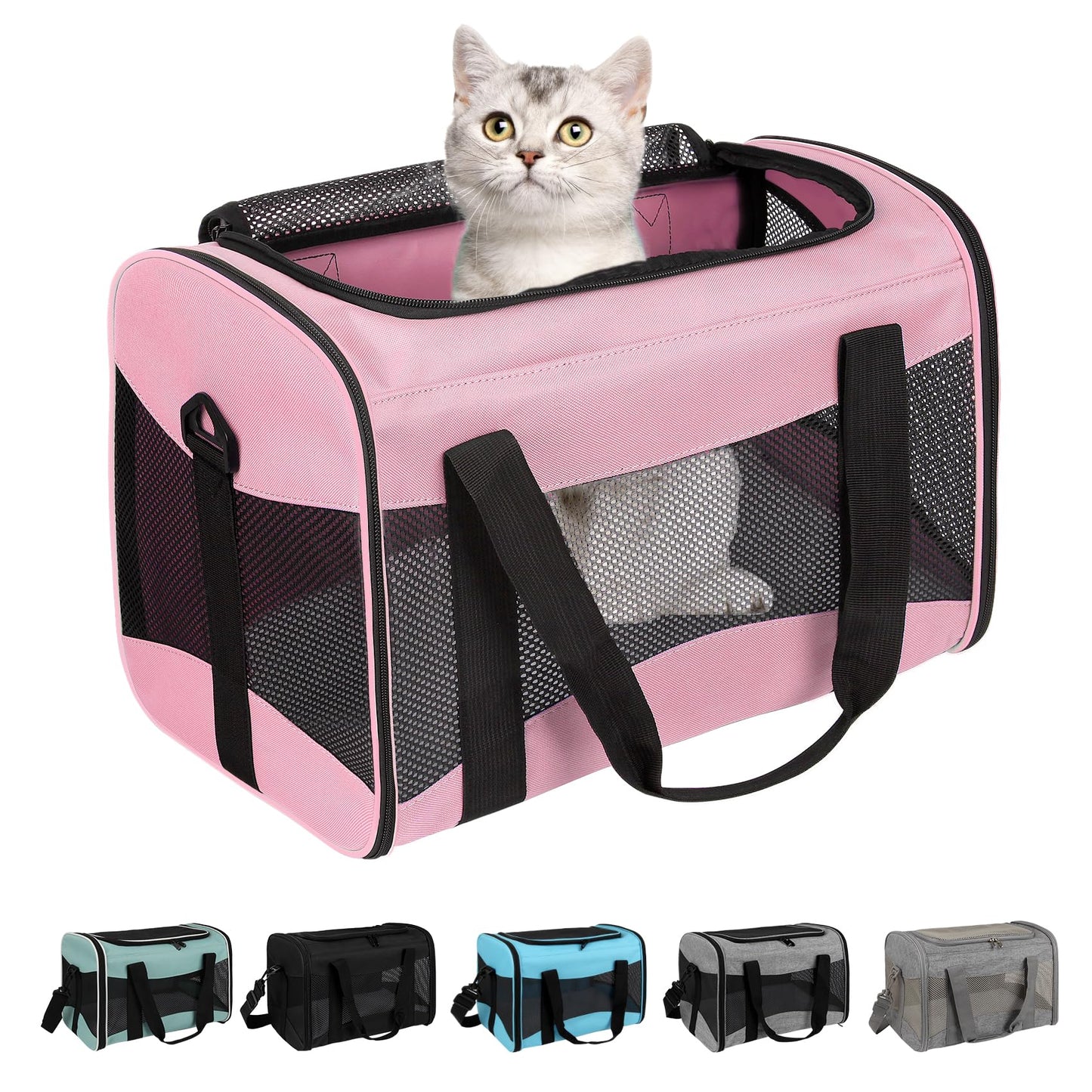 Airline-Approved Pet Carrier with Breathable Design