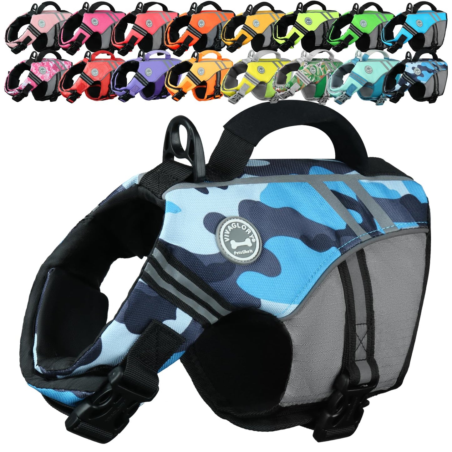 Dog Life Jacket with Sporty Lightweight Design