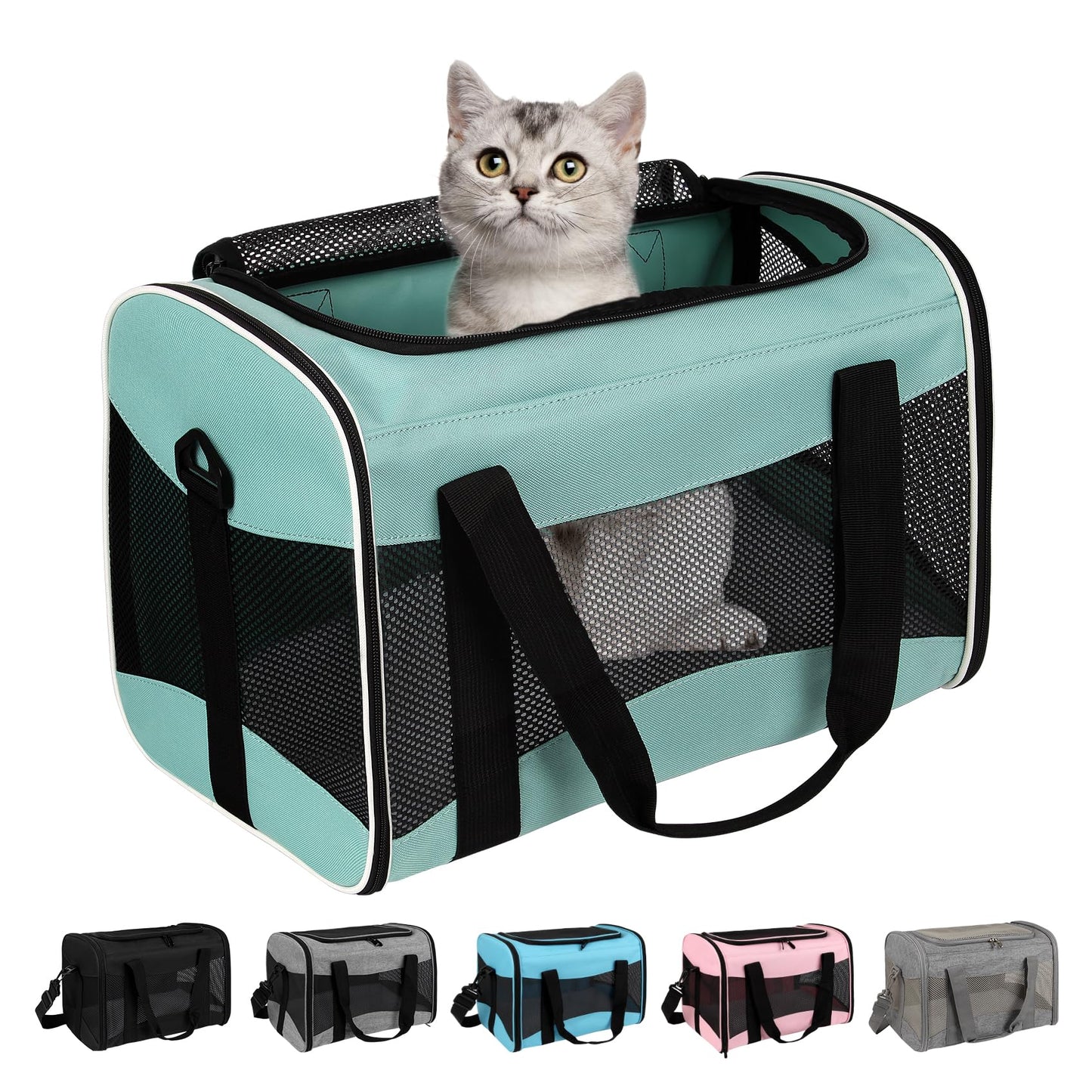 Airline-Approved Pet Carrier with Breathable Design