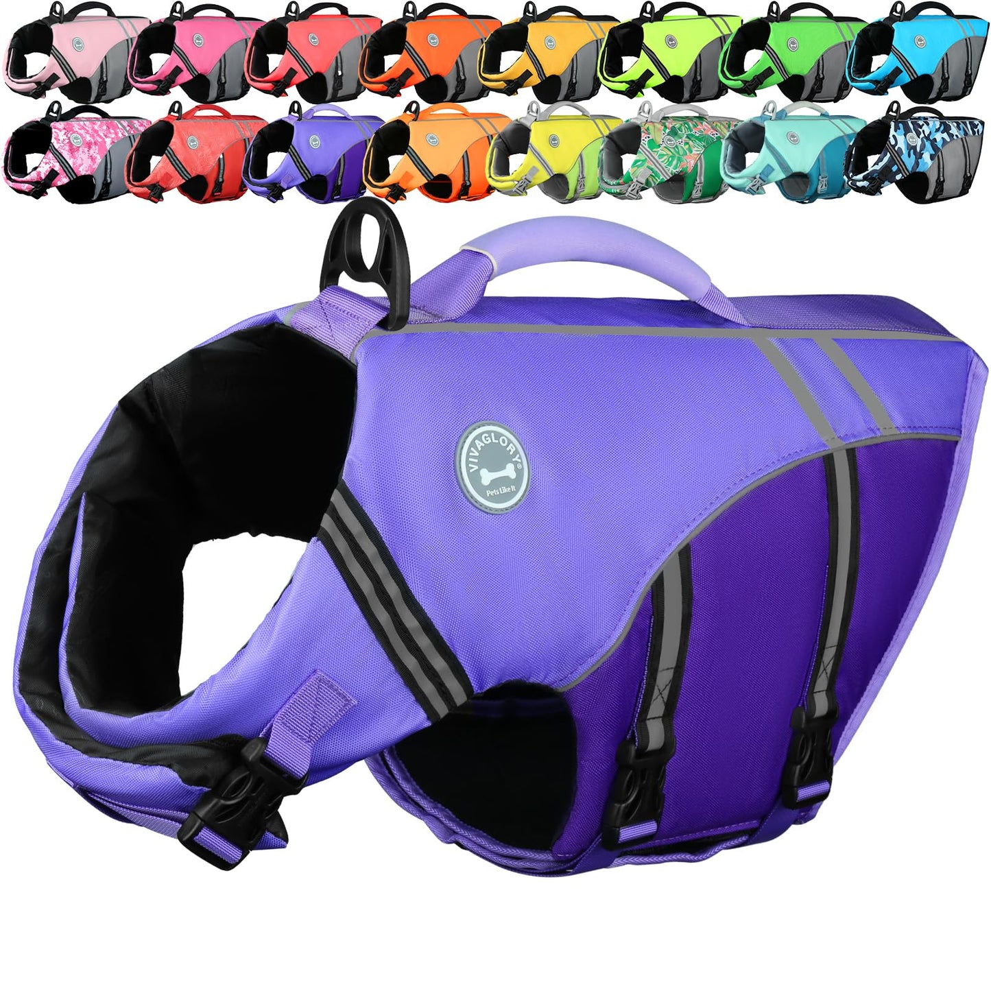 Dog Life Jacket with Sporty Lightweight Design