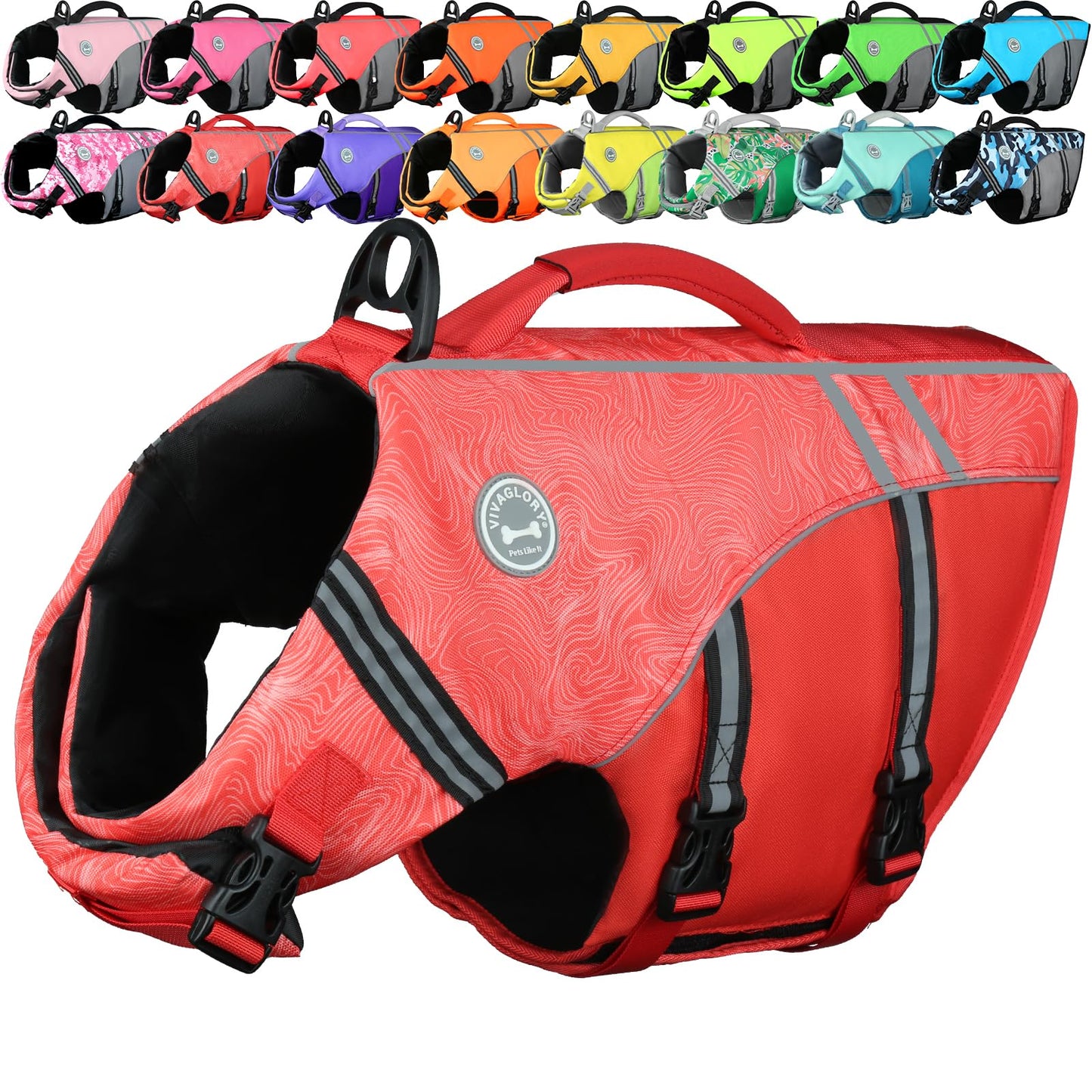 Dog Life Jacket with Sporty Lightweight Design