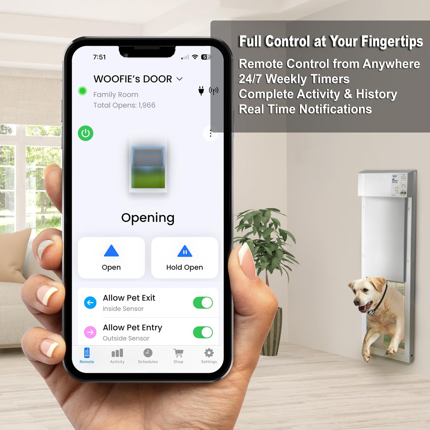 Automatic Pet Door with WiFi App Control