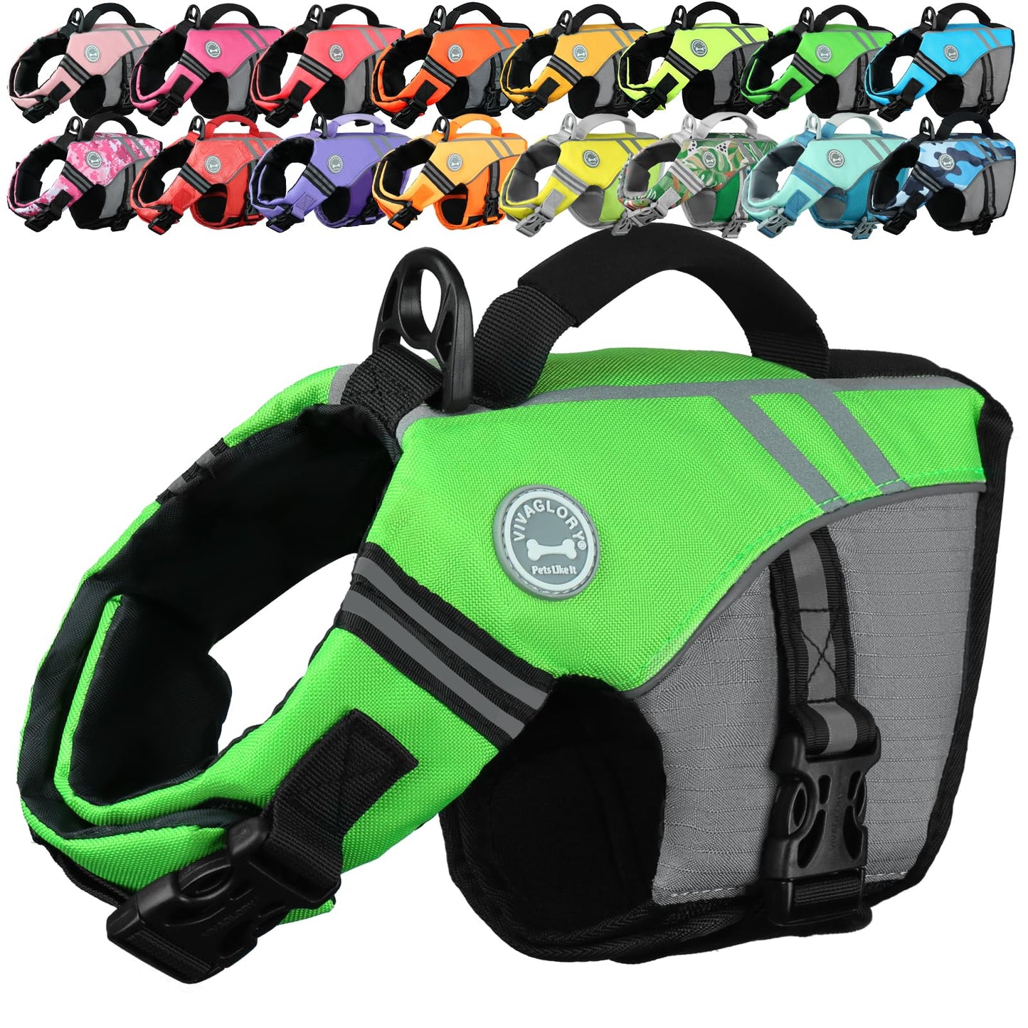 Dog Life Jacket with Sporty Lightweight Design