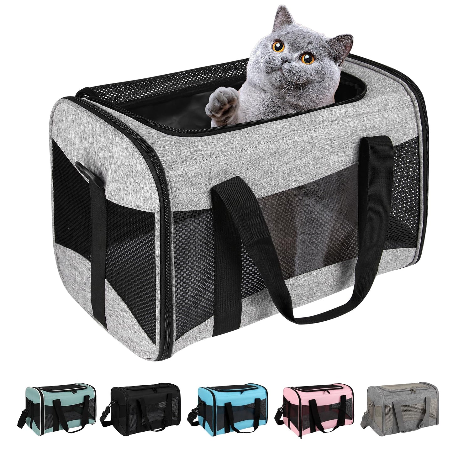 Airline-Approved Pet Carrier with Breathable Design