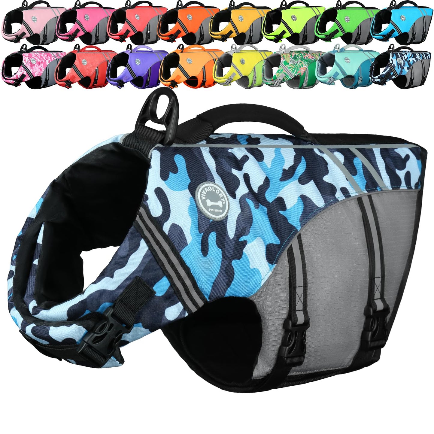 Dog Life Jacket with Sporty Lightweight Design