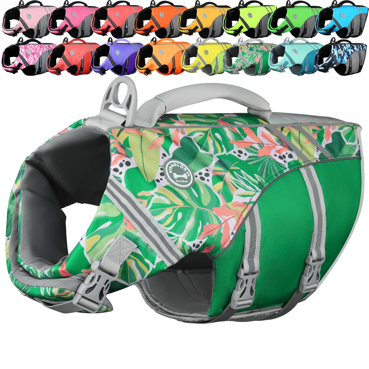 Dog Life Jacket with Sporty Lightweight Design