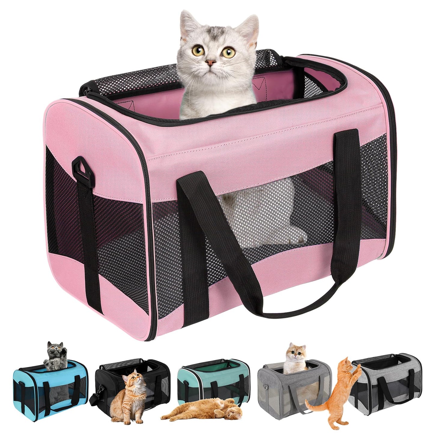 Airline-Approved Pet Carrier with Breathable Design