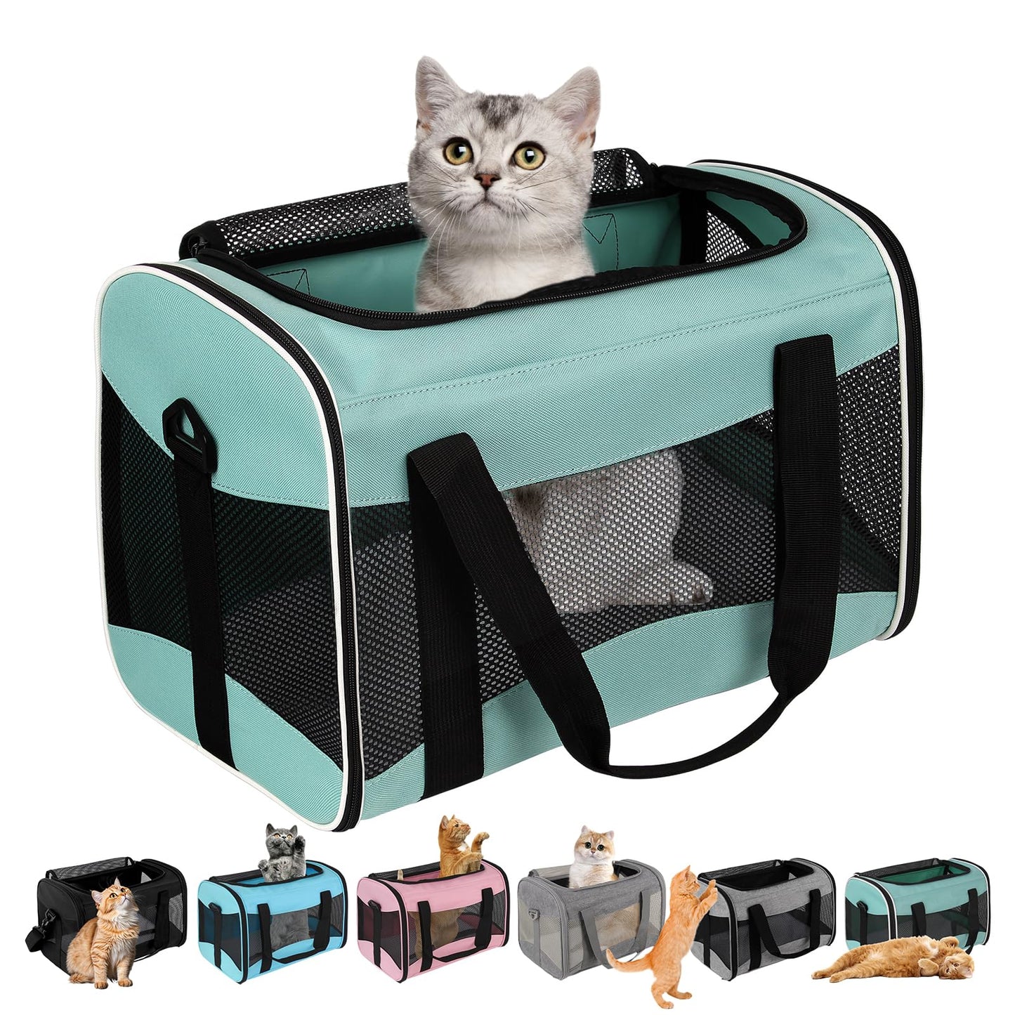 Airline-Approved Pet Carrier with Breathable Design