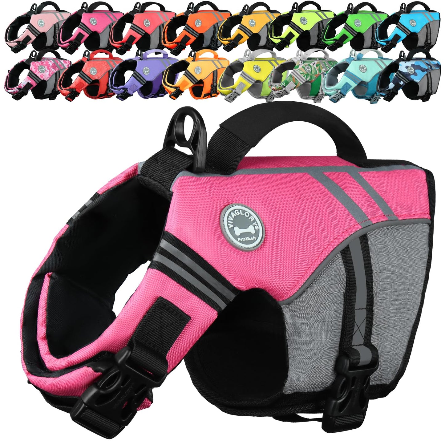 Dog Life Jacket with Sporty Lightweight Design