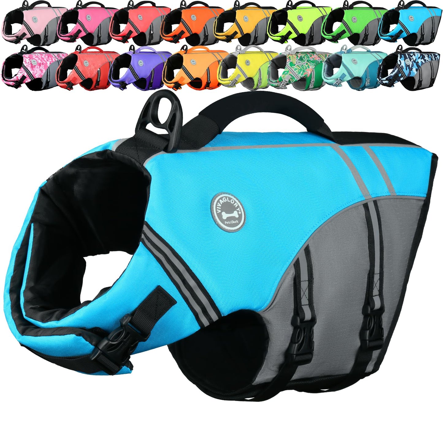 Dog Life Jacket with Sporty Lightweight Design