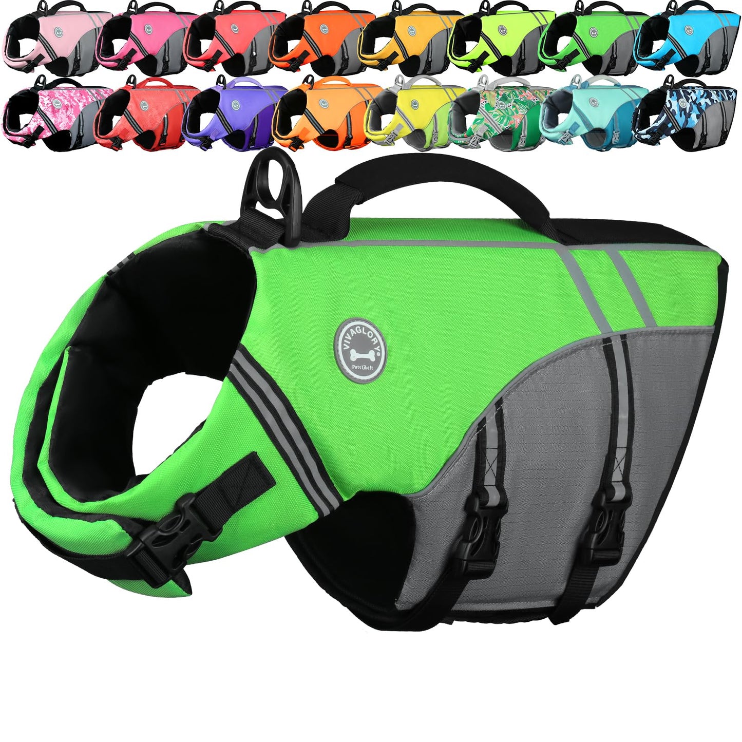 Dog Life Jacket with Sporty Lightweight Design