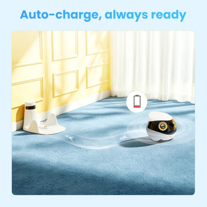 2K Mobile Pet Camera with Smart Robot Companion