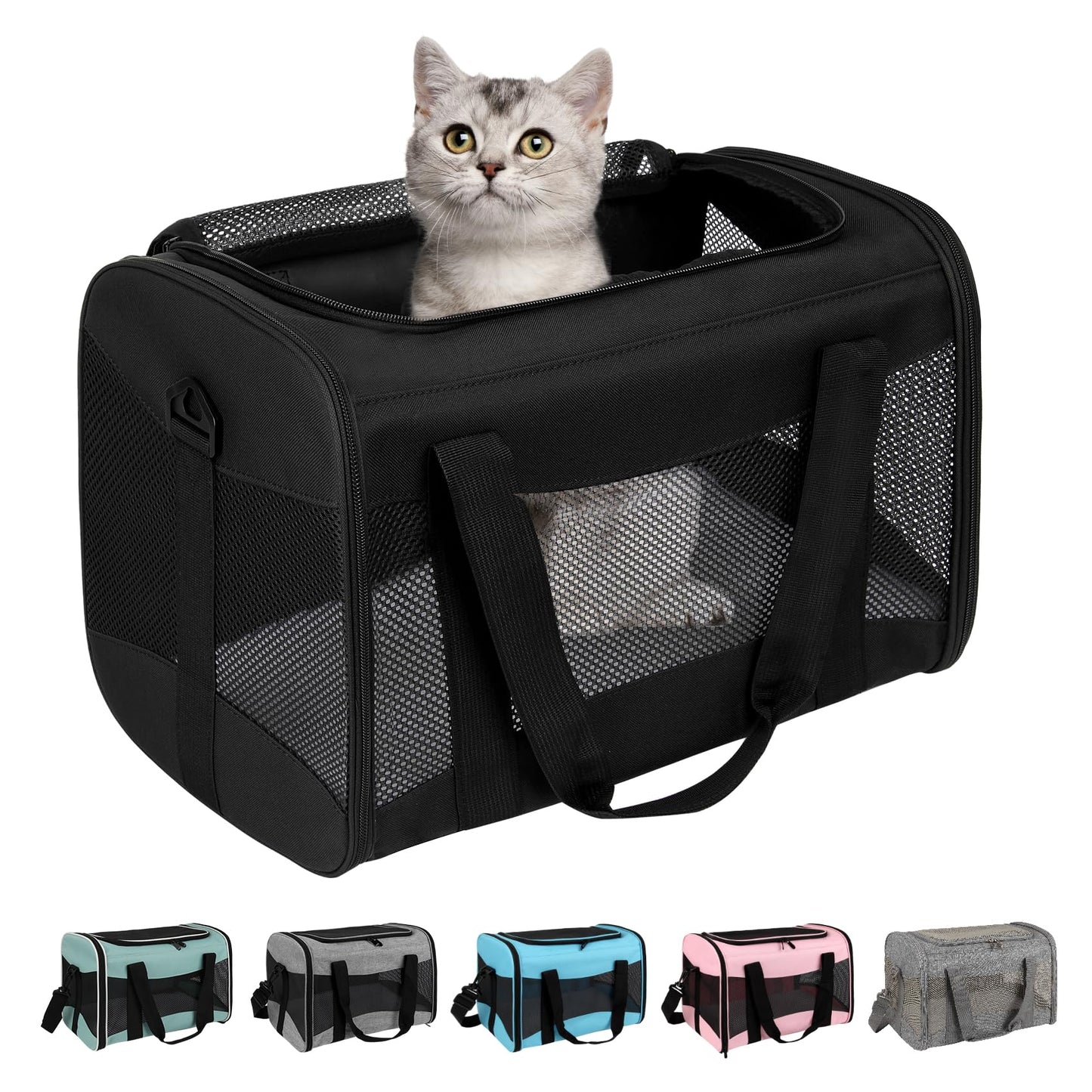 Airline-Approved Pet Carrier with Breathable Design