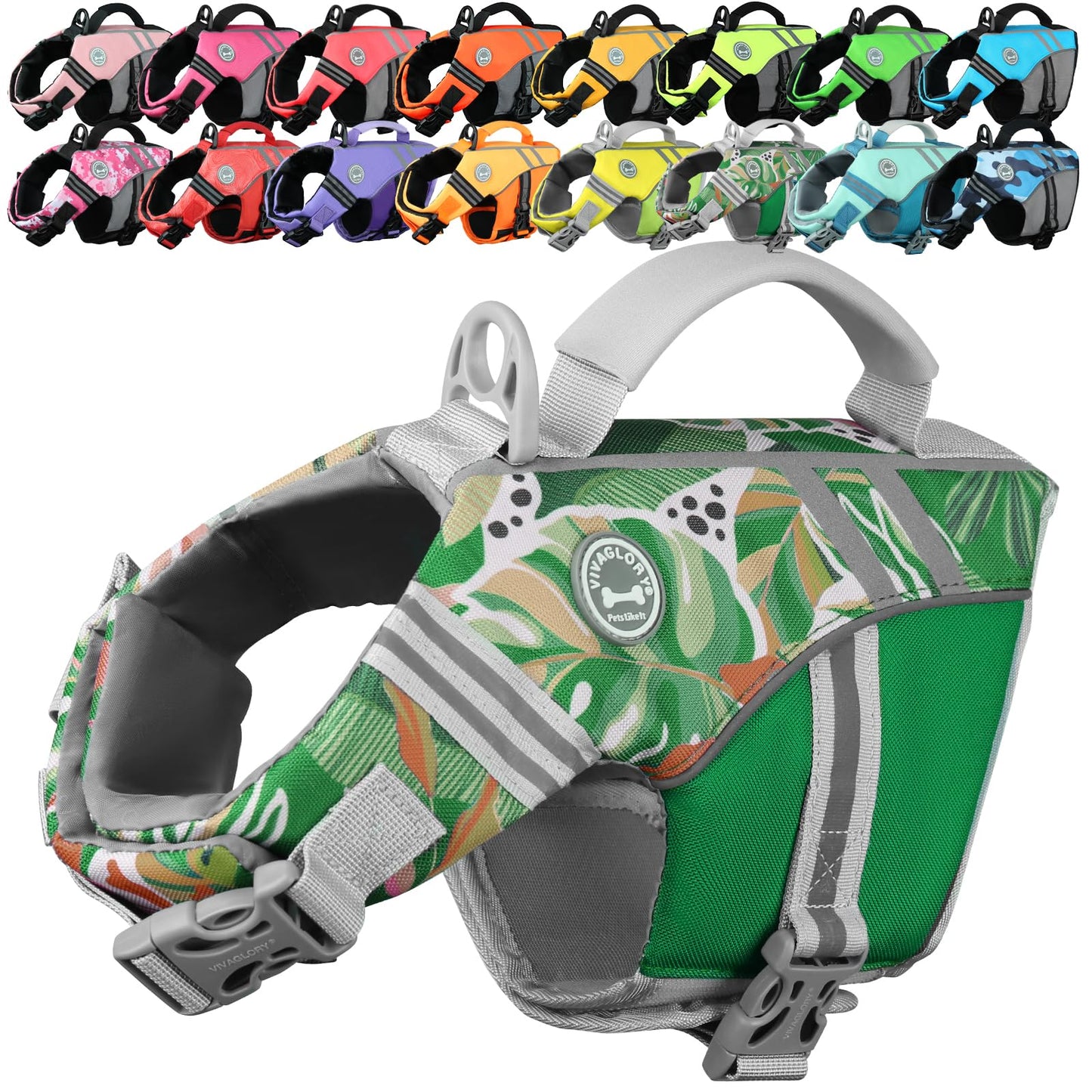 Dog Life Jacket with Sporty Lightweight Design