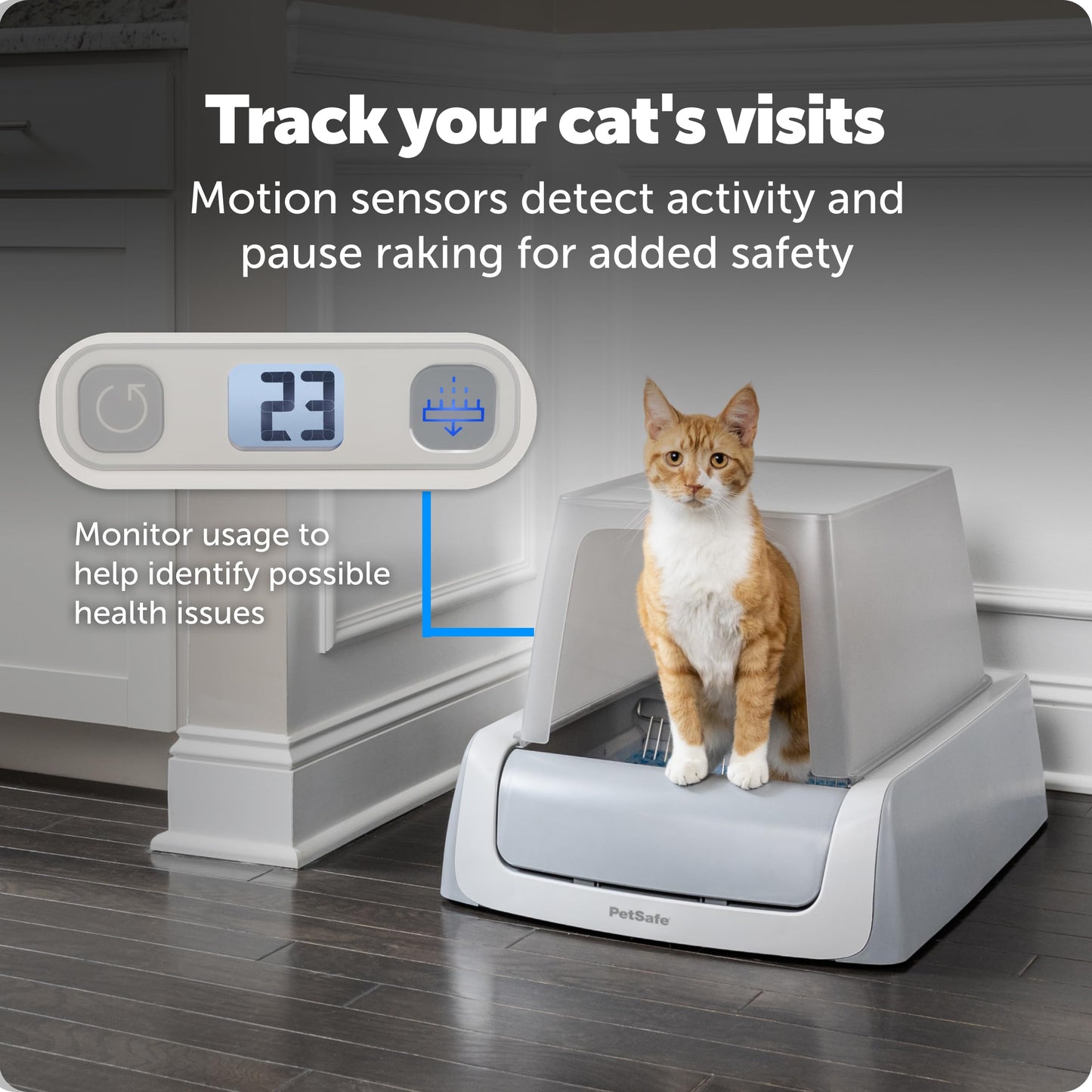 Smart Self-Cleaning Litter Box with App Monitoring